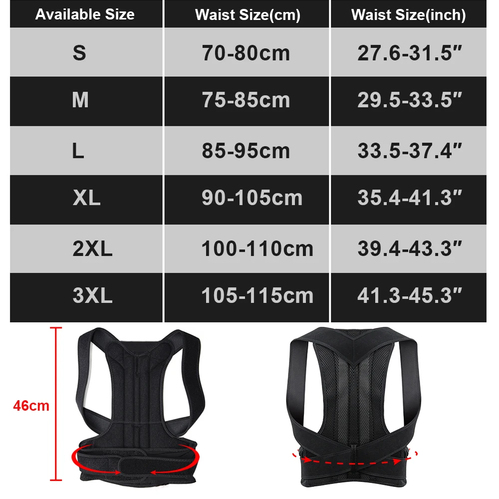 Back Brace Posture Corrector for Women and Men, Shoulder Straightener, Adjustable Full Back Support for Upper and Lower Back - Image 6