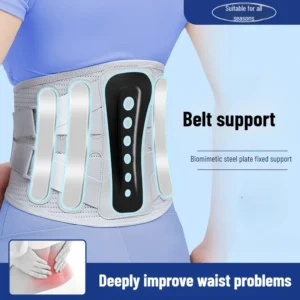 1Pc Back Brace for Lower Back Pain Relief, Lumbar Support Belt with Lumbar Pad, Ergonomic Design for Herniated Disc, Sciatica