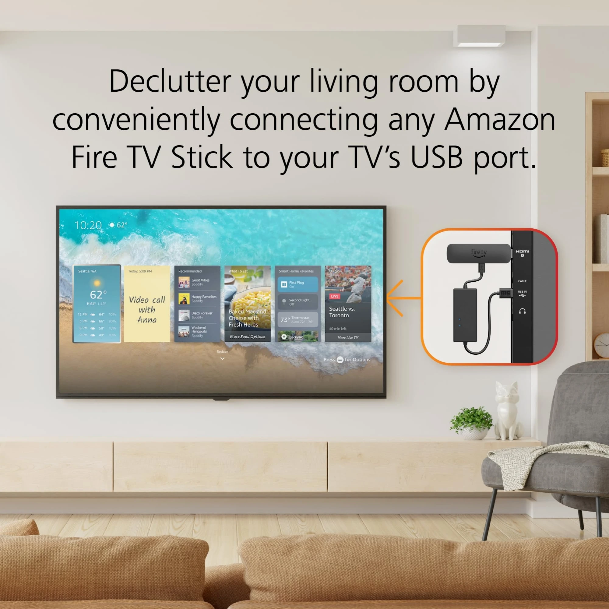 Power Cable Adapter for AMZ Fire TV Stick, Powers Fire TV Stick - Image 5