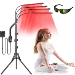 660nm 850nm Near Infrared Light Panel Red Light Lamp With Timer Face
