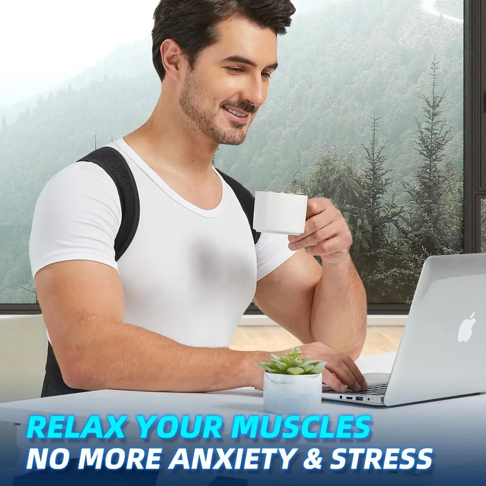 Back Brace Posture Corrector for Women and Men, Shoulder Straightener, Adjustable Full Back Support for Upper and Lower Back - Image 4