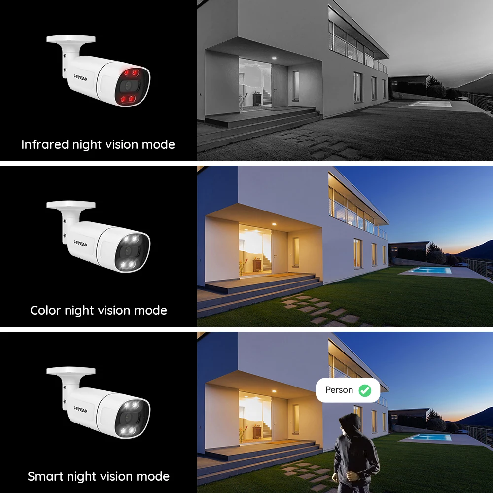 H.View 4K 5Mp 8Mp poe Cctv Security Camera System Home Video - Image 5