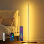 RGB LED Floor Lamp, LED Corner Lamp Works Smart Modern Floor