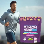 80 Count Mushroom Gummies with KSM-66 Ashwagandha Supplement