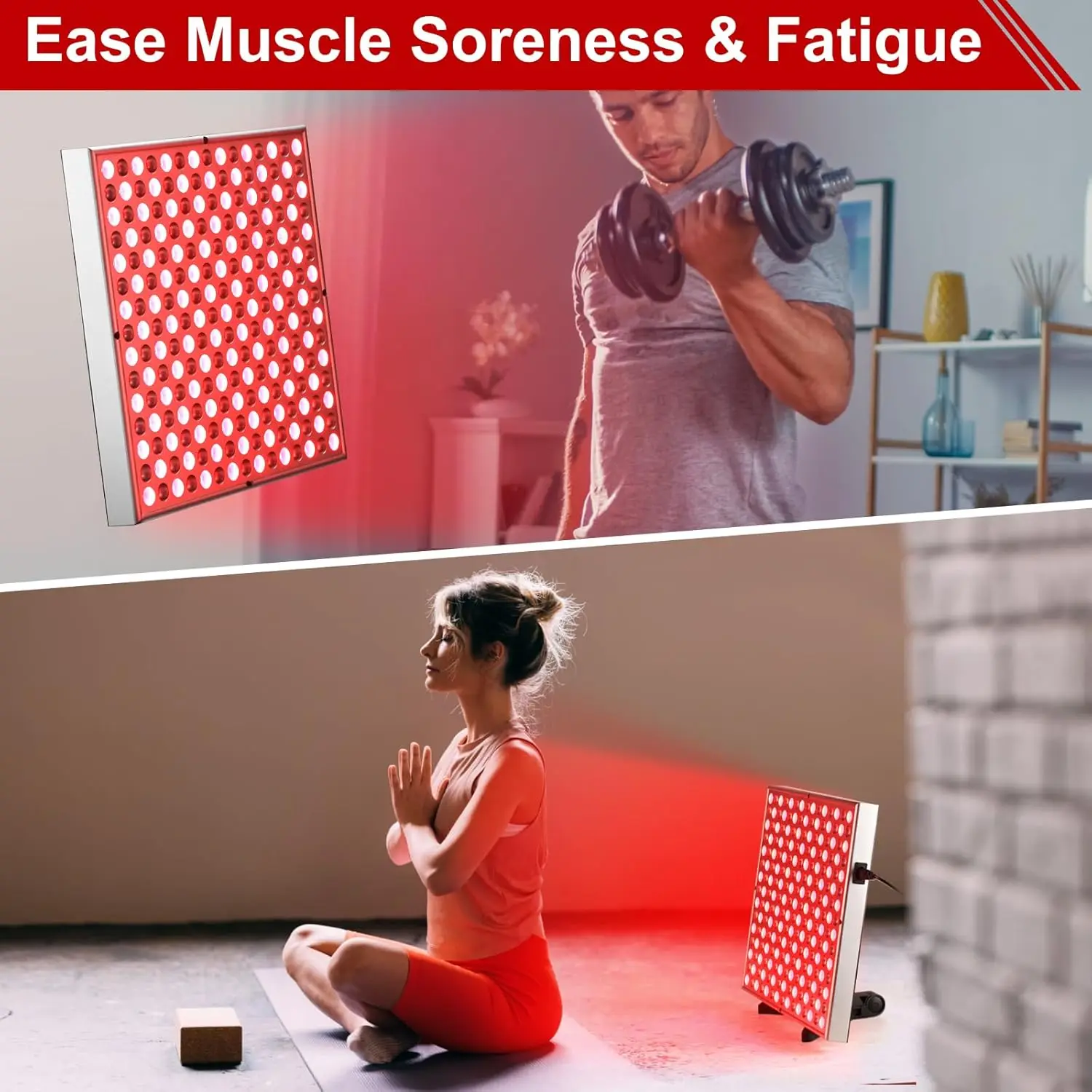 LED Red Light Therapy Panel Lamp for Facial Anti Aging Skin Care - Image 6