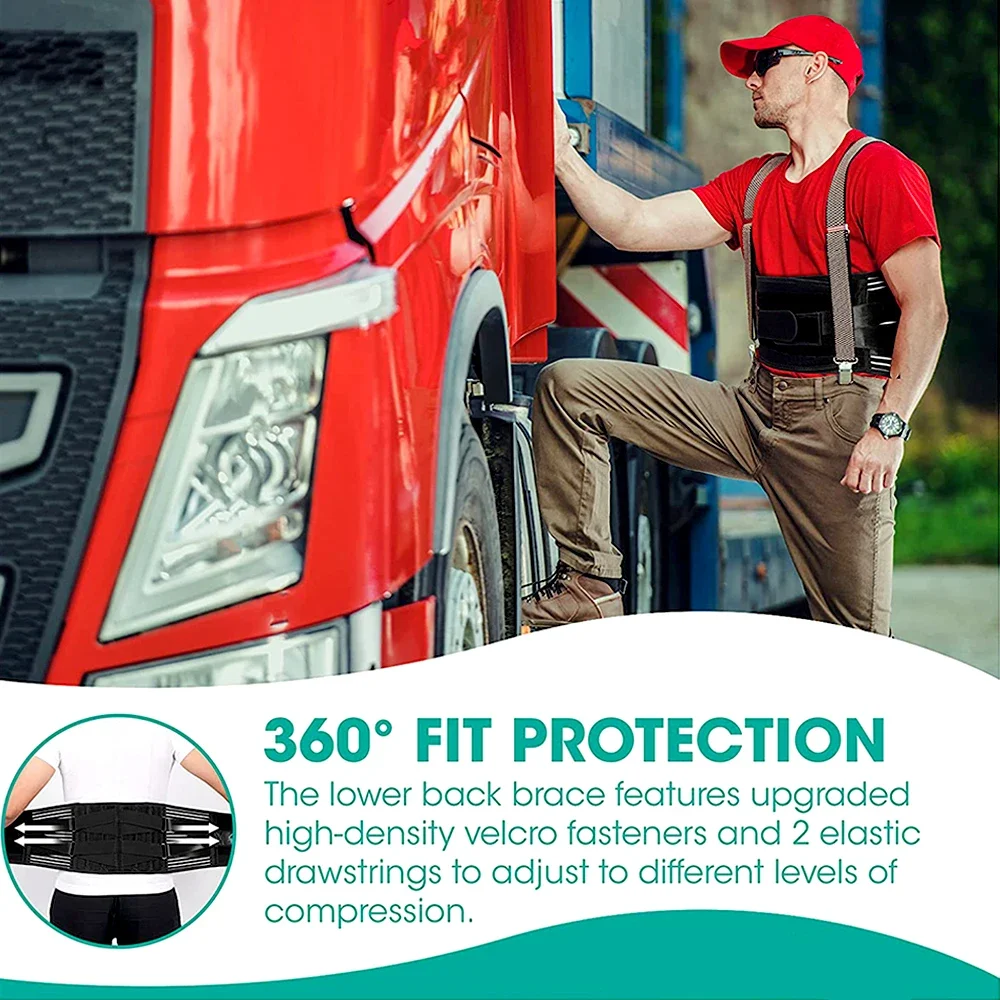 Back Brace for Lower Back Pain,Lumbar Support for Heavy Lifting Men Women,Breathable Waist Support Relief Sciatica,Herniated Dis - Image 6