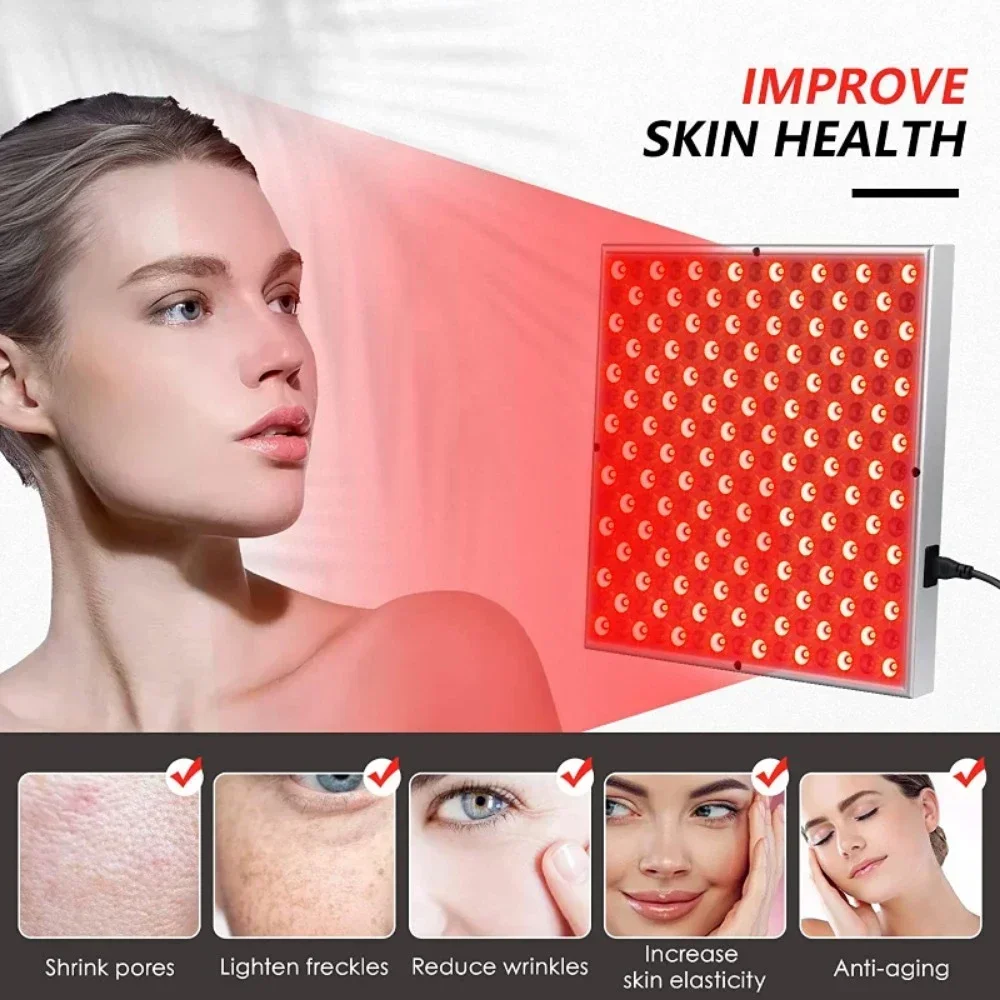 LED Red Light Therapy Panel Lamp for Facial Anti Aging Skin Care - Image 2